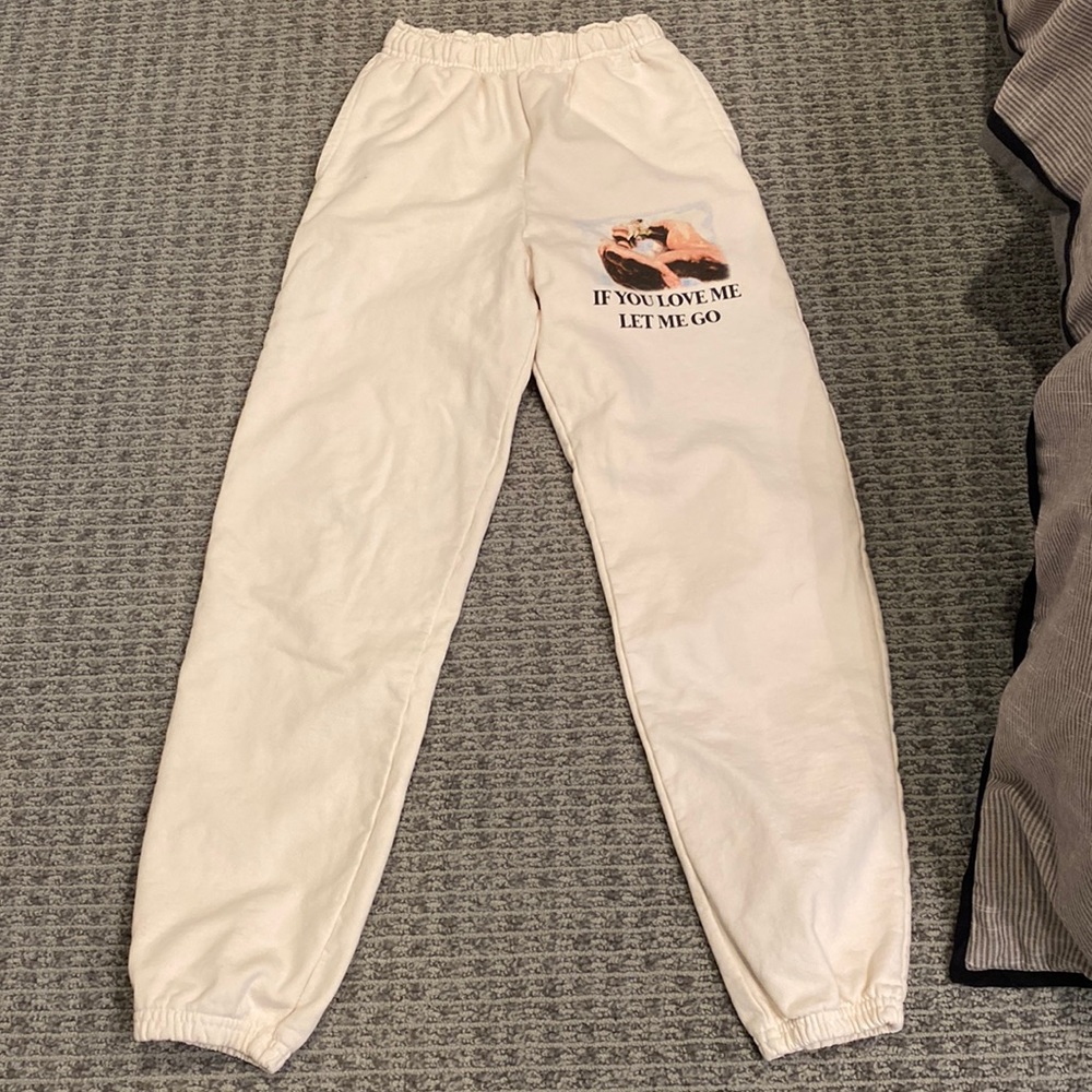 Boys Lie White If You Love Me Let Me Go Sweatpants